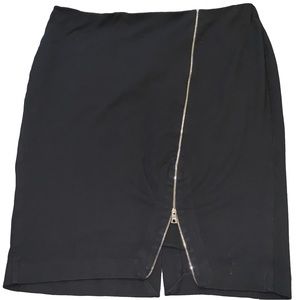 6TH & Lane Women's Black Zipper Pencil Skirt 26